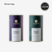 Dakys Relax Mind and Lovely Sleep – ultra-clean functional drinks for science-backed recovery, a calmer mind, and deeper sleep.