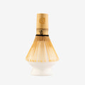 White ceramic matcha holder for matcha bamboo whisk. 