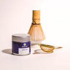 Dakys Matcha Ritual Set Up - ritual sifter, ritual matcha holder nad ritual bamboo whisk for traditional preparation of matcha.